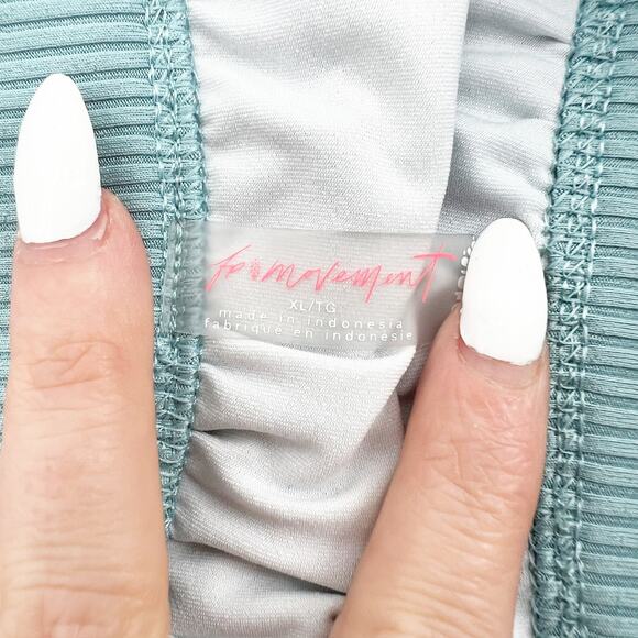 Free People Green Game Time Workout Shorts XL - Picture 4 of 4